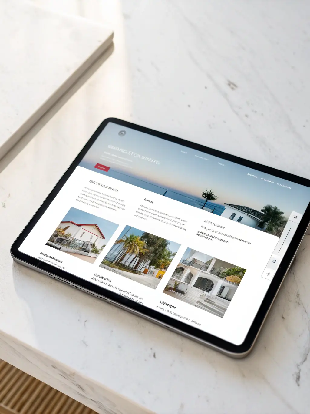 A visually appealing website design concept highlighting a responsive layout and user-friendly navigation, representing InsightAutomation's website development expertise.